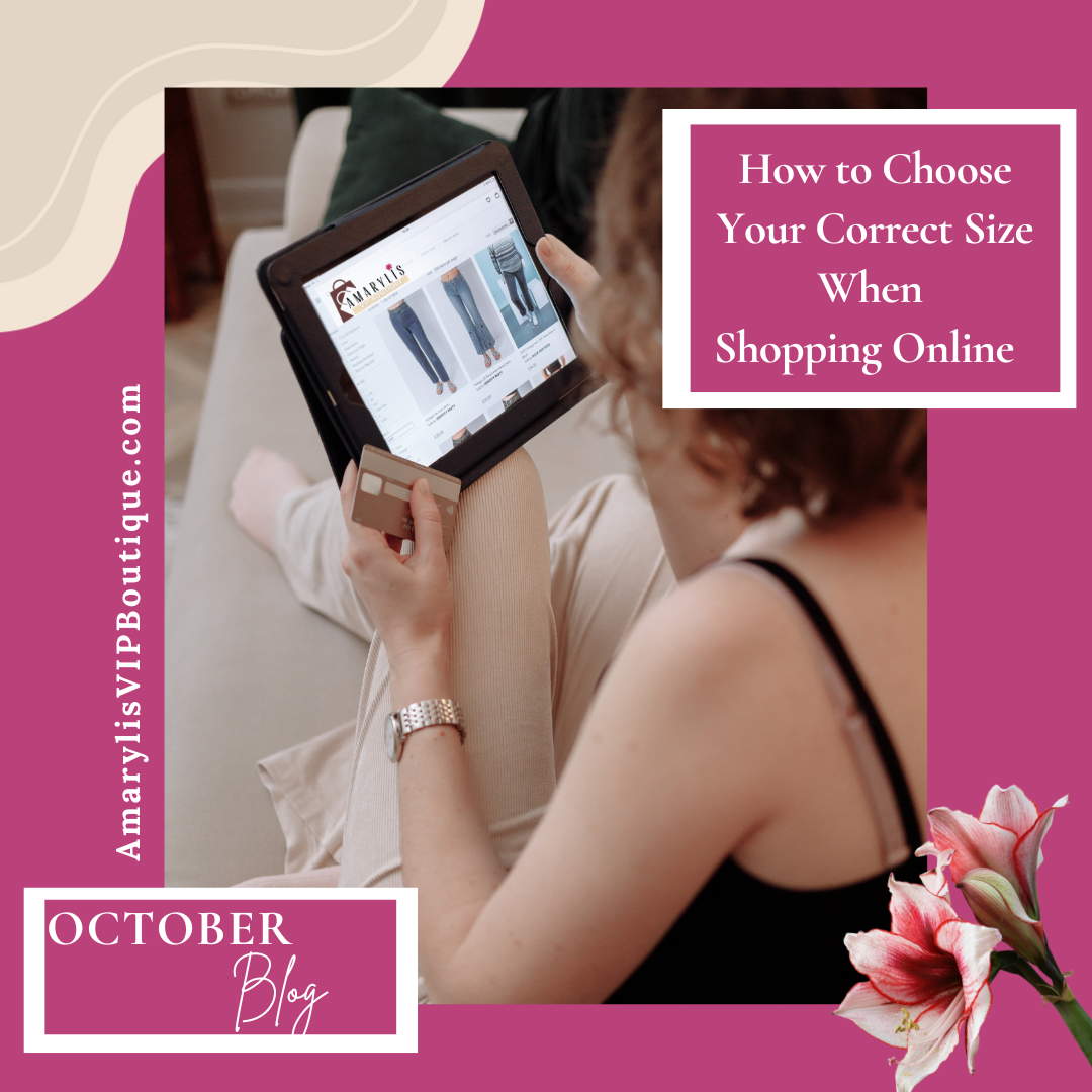 How to Choose Your Correct Size When Shopping Online – Amarylis VIP ...