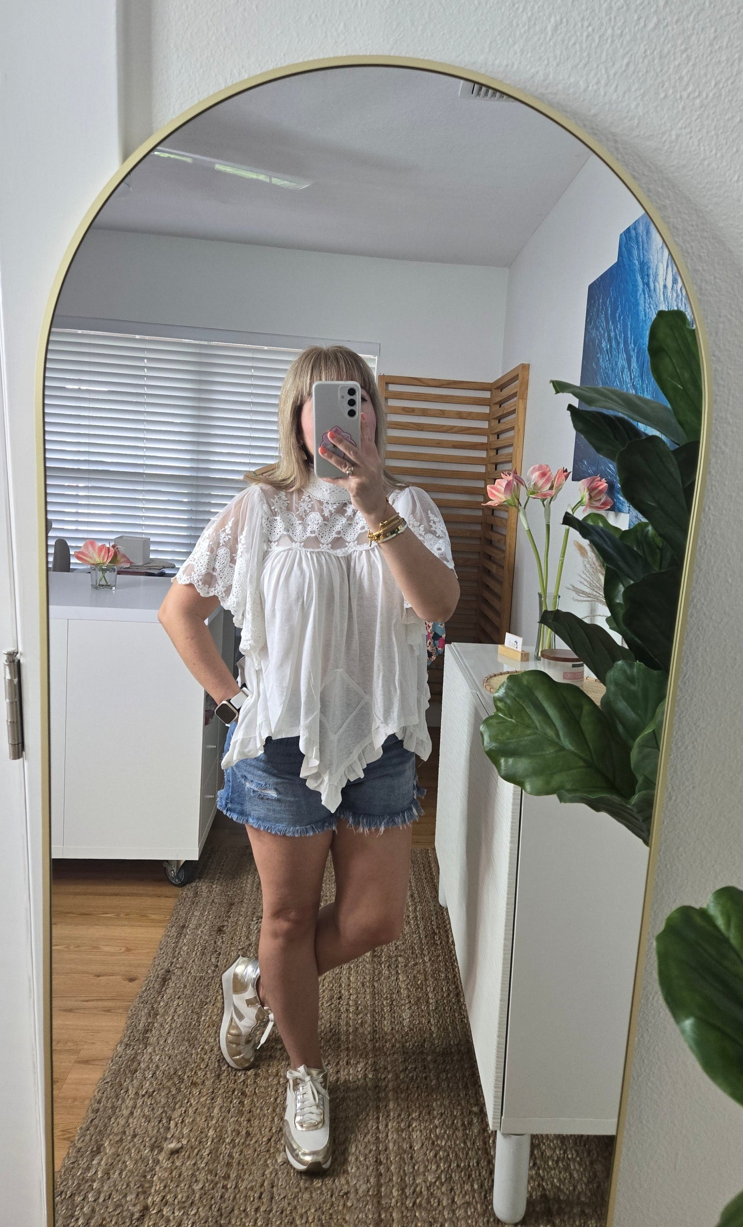 Wearing a size Medium