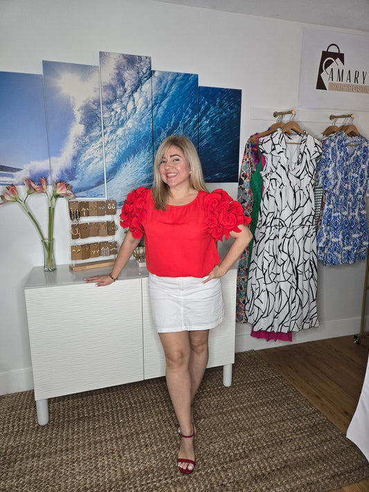 #RedBlouse #PuffSleeves #RuffledNeckline #BohoChic #FeminineFashion #RomanticStyle #BohoVibes #ChicAndClassy #StatementTop #BohoElegance #FashionInspiration #FallFashion #LayeredLooks #ElegantStyle