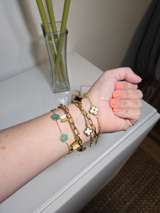Clover Charms Bracelet