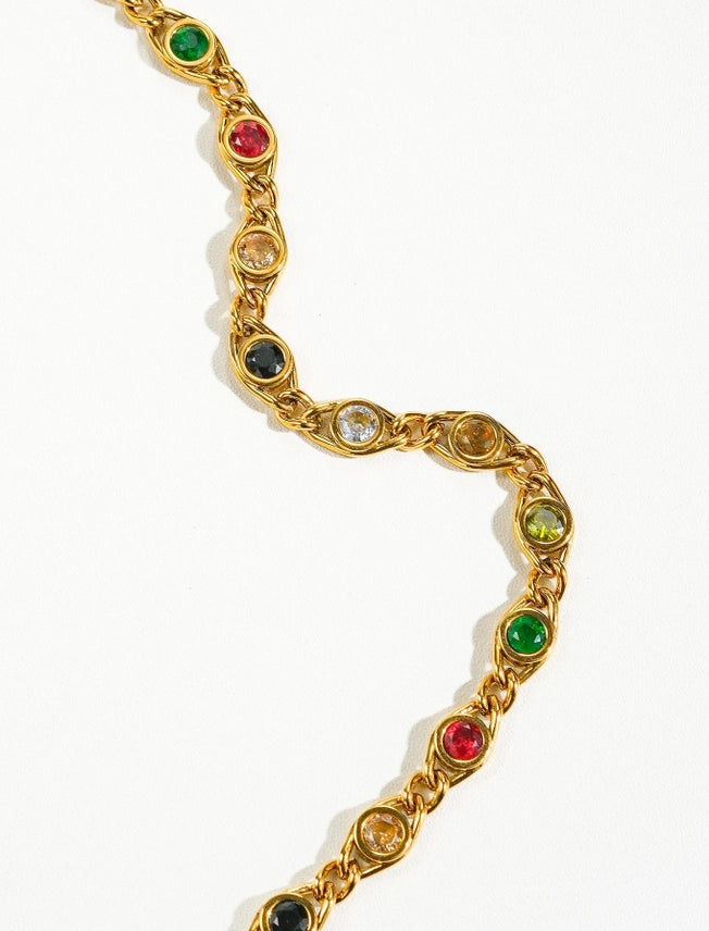 Radiant Colored Zirconia Bracelet