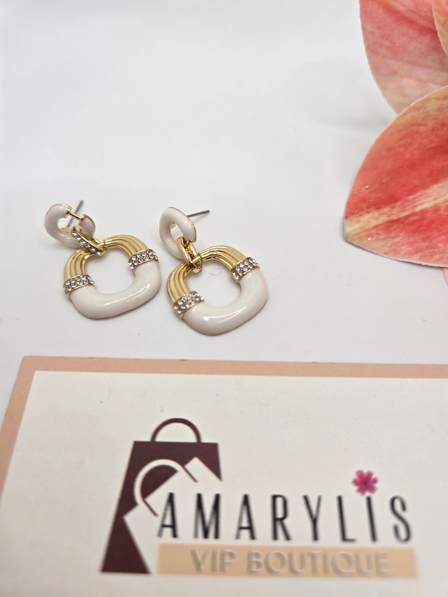 white and gold earrings, zirconia earrings, elegant earrings, sparkling earrings, fashion jewelry, statement earrings, women's accessories, sophisticated earrings, chic earrings, gold jewelry
