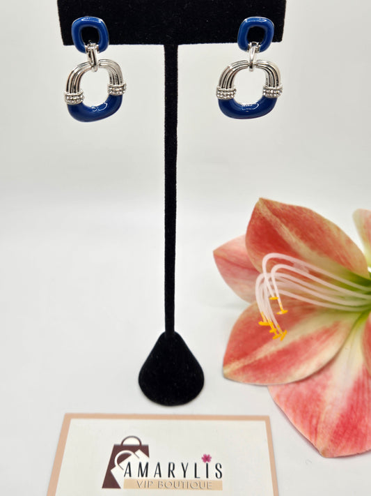 silver earrings, blue earrings, zirconia earrings, women’s earrings, statement earrings, elegant jewelry, fashion earrings, sparkling earrings, blue zirconia, stylish earrings