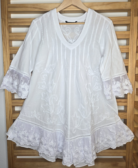 Embroidered Cotton Tunic
