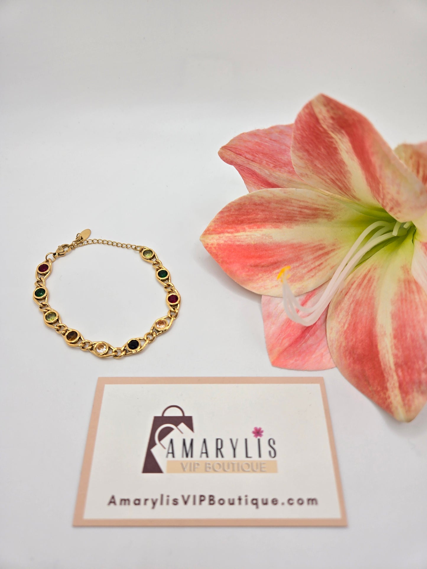 Radiant Colored Zirconia Bracelet