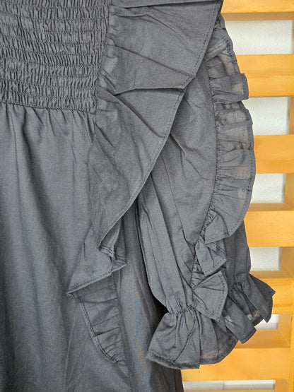 #PuffSleeve #RuffleTop #LightweightBlouse #CuteAndComfy #EasyStyle #BohoVibes #EverydayFashion #ChicAndSimple #amarylisvipboutique #boutiqueonline