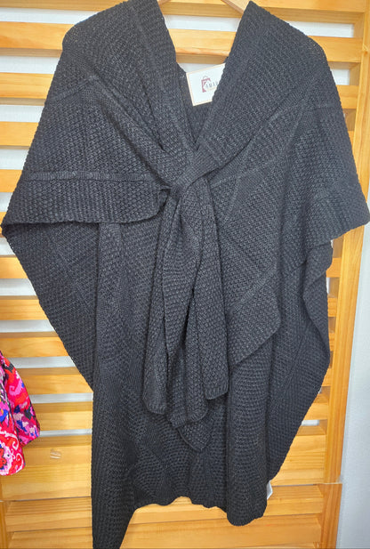 wrap, black wrap, boho accessories, layering piece, versatile style, one size, chic look, fall outfit, elegant touch