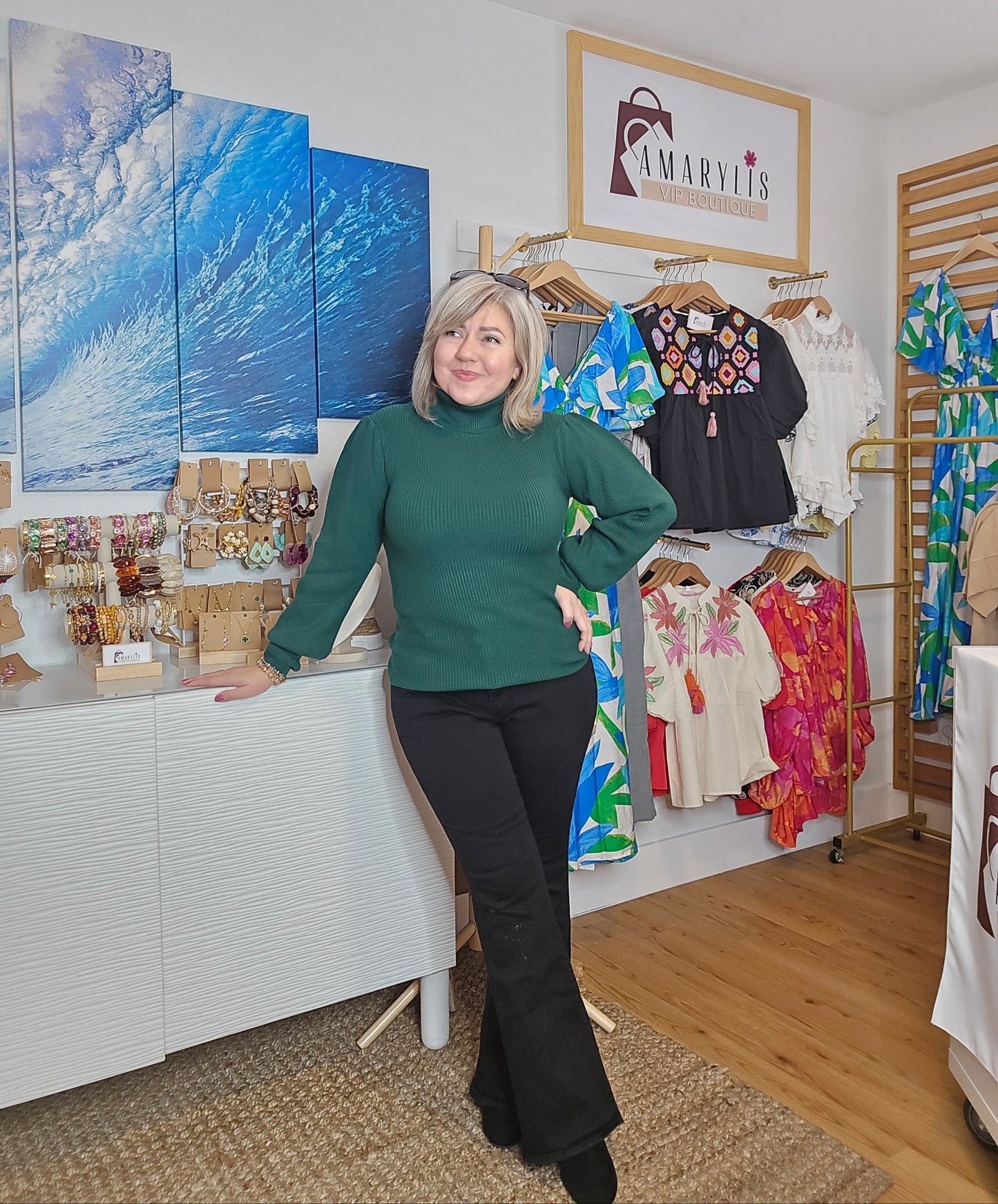 sweater, ribbed turtleneck, puff sleeves, pullover, soft knit, women's fashion, cozy sweater, fall fashion, winter wardrobe