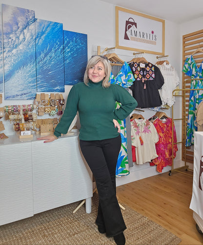 sweater, ribbed turtleneck, puff sleeves, pullover, soft knit, women's fashion, cozy sweater, fall fashion, winter wardrobe