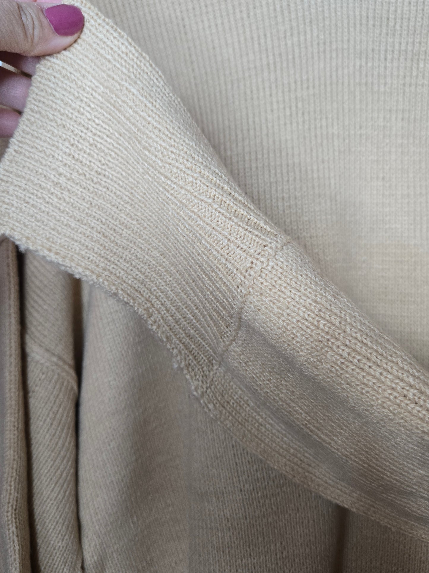 knit sweater, balloon sleeve sweater, crew neck top, ribbed knit, soft knitwear, casual pullover, women’s spring top, cozy sweater, high low hem, breathable sweater