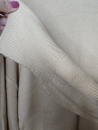 knit sweater, balloon sleeve sweater, crew neck top, ribbed knit, soft knitwear, casual pullover, women’s spring top, cozy sweater, high low hem, breathable sweater