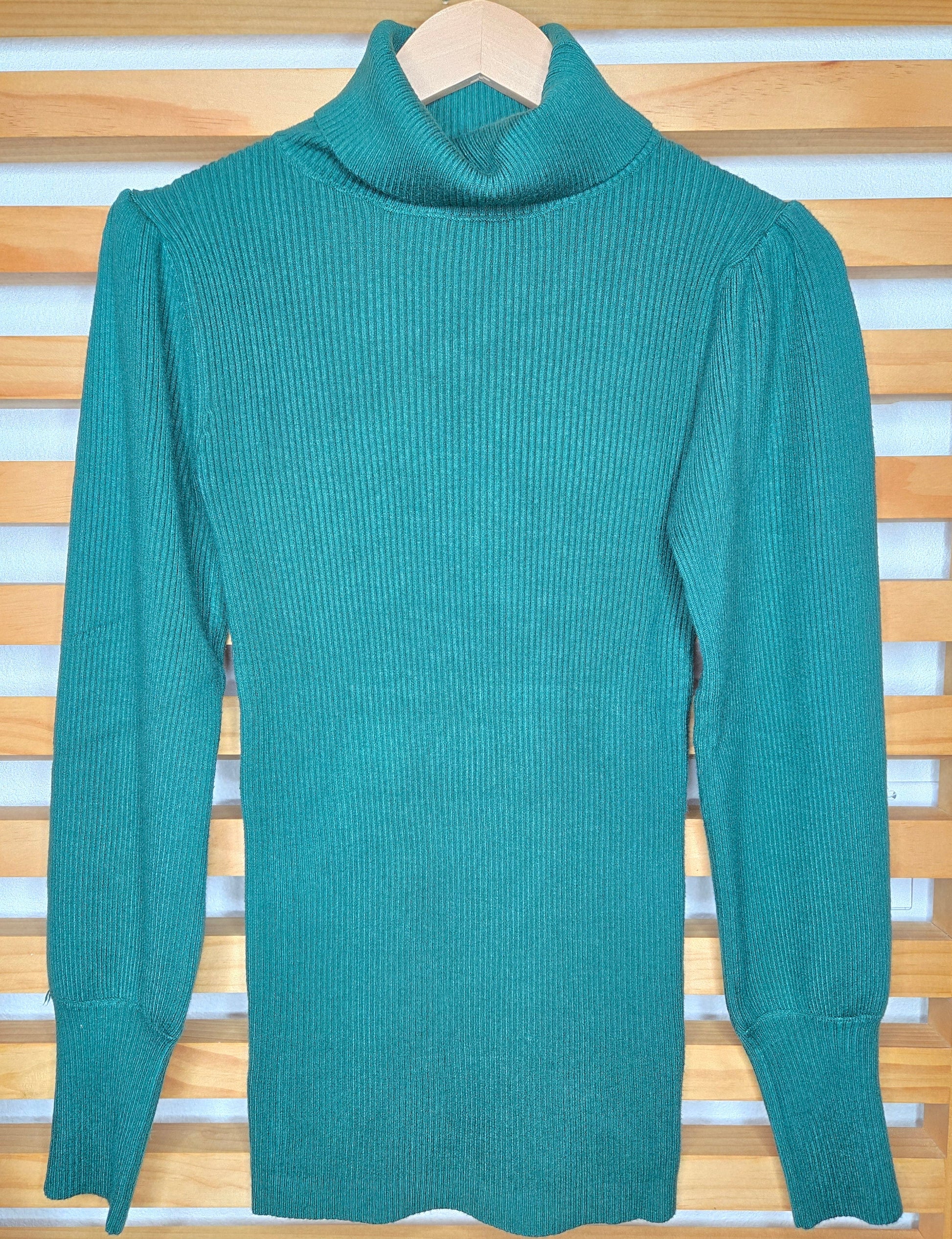 sweater, ribbed turtleneck, puff sleeves, pullover, soft knit, women's fashion, cozy sweater, fall fashion, winter wardrobe