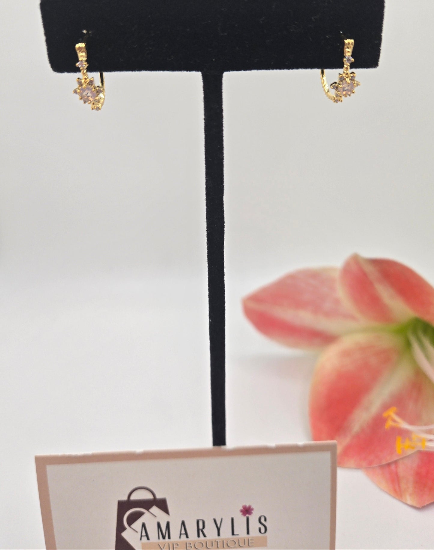 Twinkle Pave Star Mini Huggies