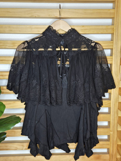 Boho Lace Trim Top