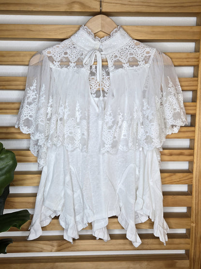 Boho Lace Trim Top