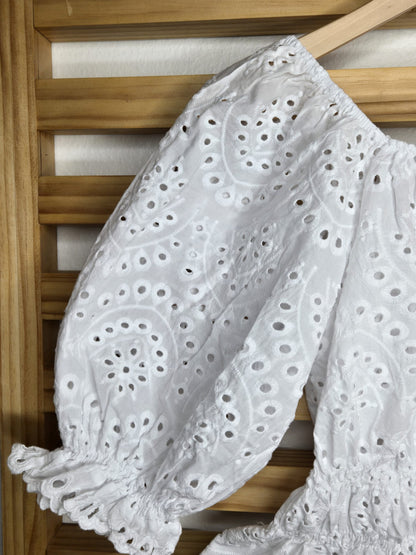 Eyelet White Top