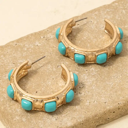 Geometric Acrylic Hoop Earrings