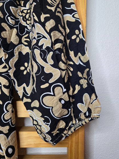 boho style, floral blouse, women’s fashion, bohemian clothing, casual outfit, summer looks, black, amarylisvipboutique