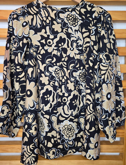 boho style, floral blouse, women’s fashion, bohemian clothing, casual outfit, summer looks, black, amarylisvipboutique