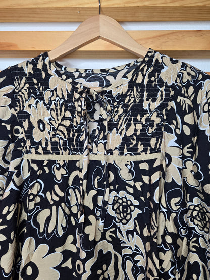 boho style, floral blouse, women’s fashion, bohemian clothing, casual outfit, summer looks, black, amarylisvipboutique 