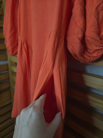 side pocket, amarylisvipboutique, dress, orange, short dress