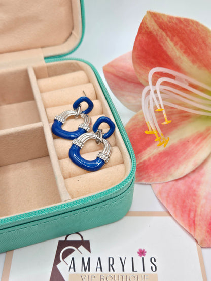  silver earrings, blue earrings, zirconia earrings, women’s earrings, statement earrings, elegant jewelry, fashion earrings, sparkling earrings, blue zirconia, stylish earrings
