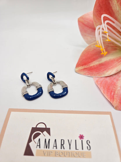  silver earrings, blue earrings, zirconia earrings, women’s earrings, statement earrings, elegant jewelry, fashion earrings, sparkling earrings, blue zirconia, stylish earrings