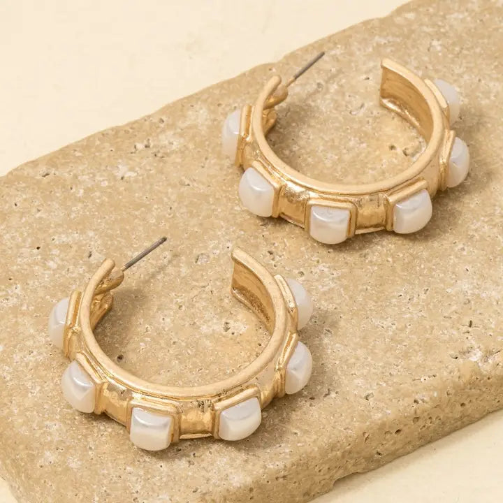 Geometric Acrylic Hoop Earrings