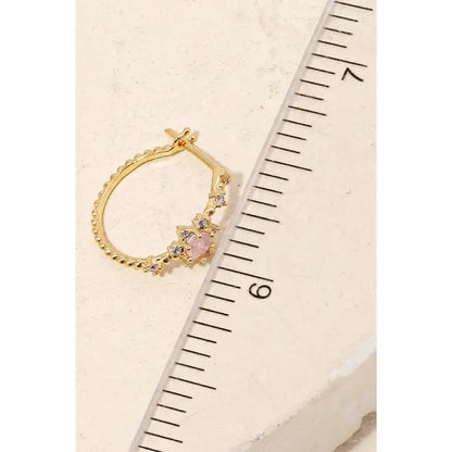 Twinkle Pave Star Mini Huggies