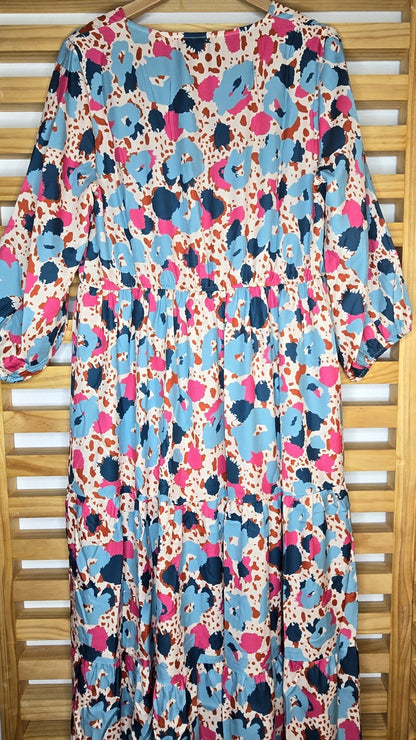 Printed Long Sleeve Maxi Dress