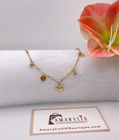 Hearts White Bracelet