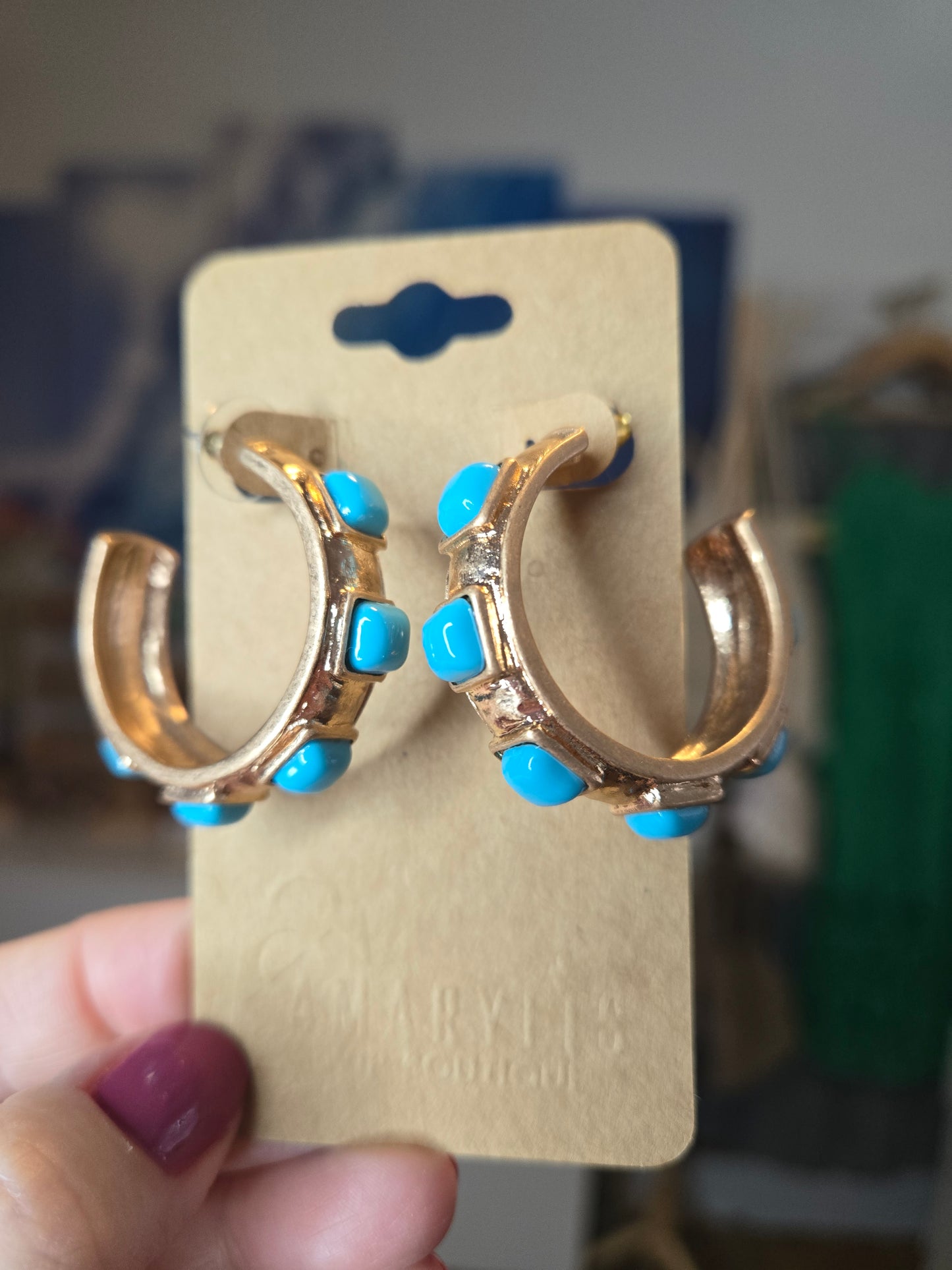 Geometric Acrylic Hoop Earrings