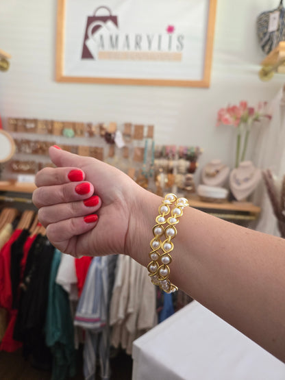 Handmade Pearl Bracelet Set