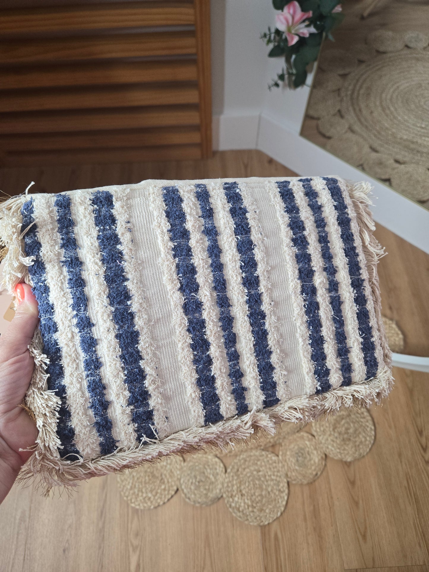 Beaded Mandala Fringe Clutch