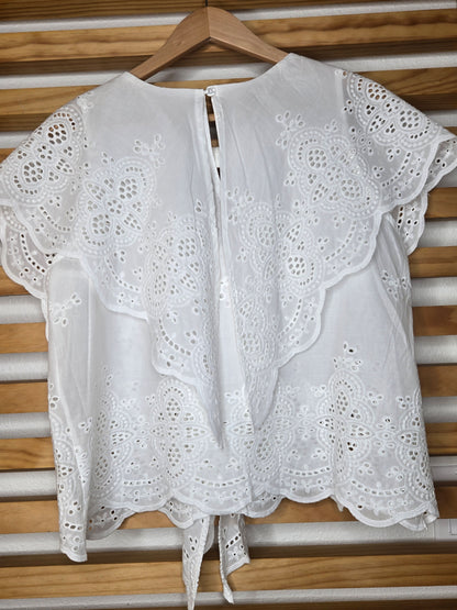 Butterfly Eyelet Lace Blouse