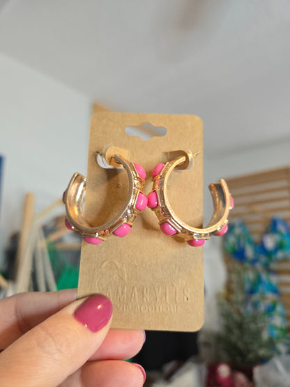 Geometric Acrylic Hoop Earrings