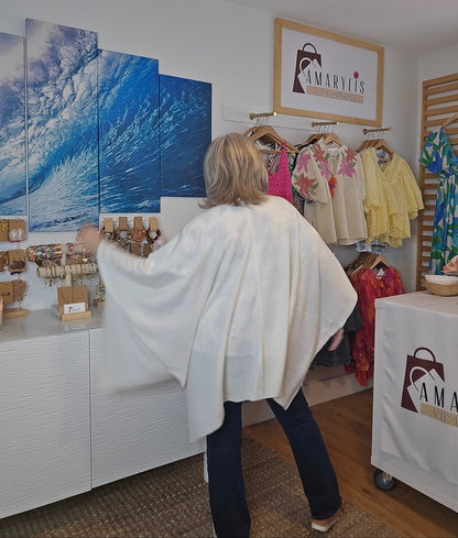 poncho, asymmetrical poncho, striped poncho, boho chic, fall fashion, layering piece, one size, cozy style, women’s fashion